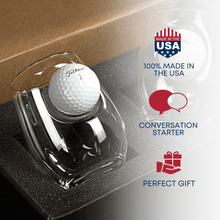 Stemless Wine Glass with Golf Ball by BenShot