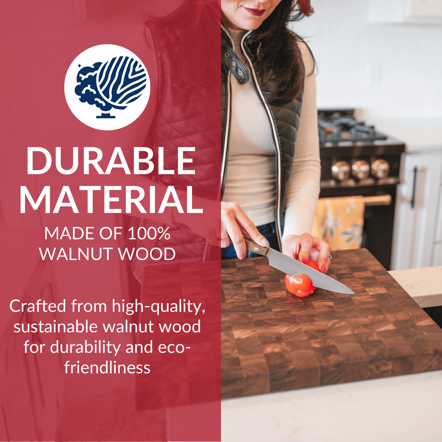 Companion End Grain Walnut Wood Butcher Block