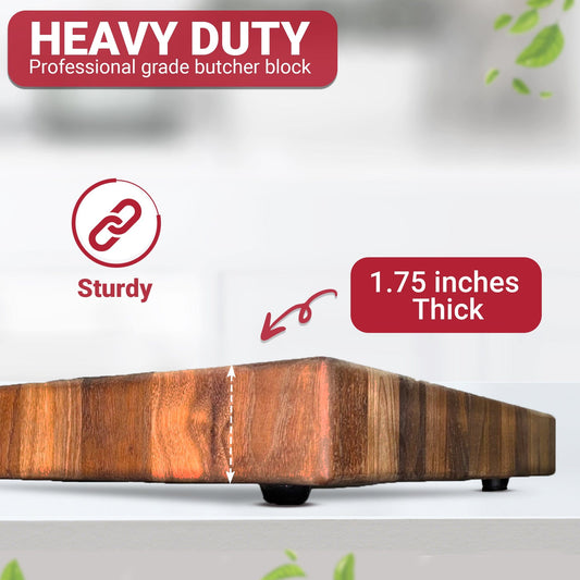 Extra Large Walnut Wood End Grain Cutting Board