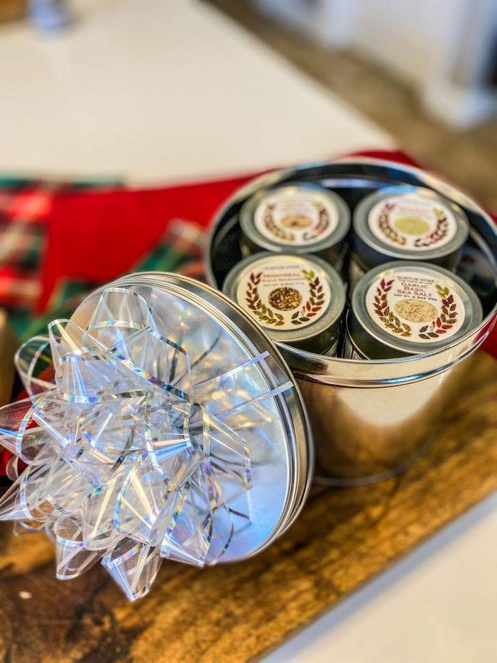 Gustus Vitae Deluxe Home Chef Flavor Kit | 8 Gourmet Seasonings & Salts In A Handsome Gift Tin by Gustus Vitae