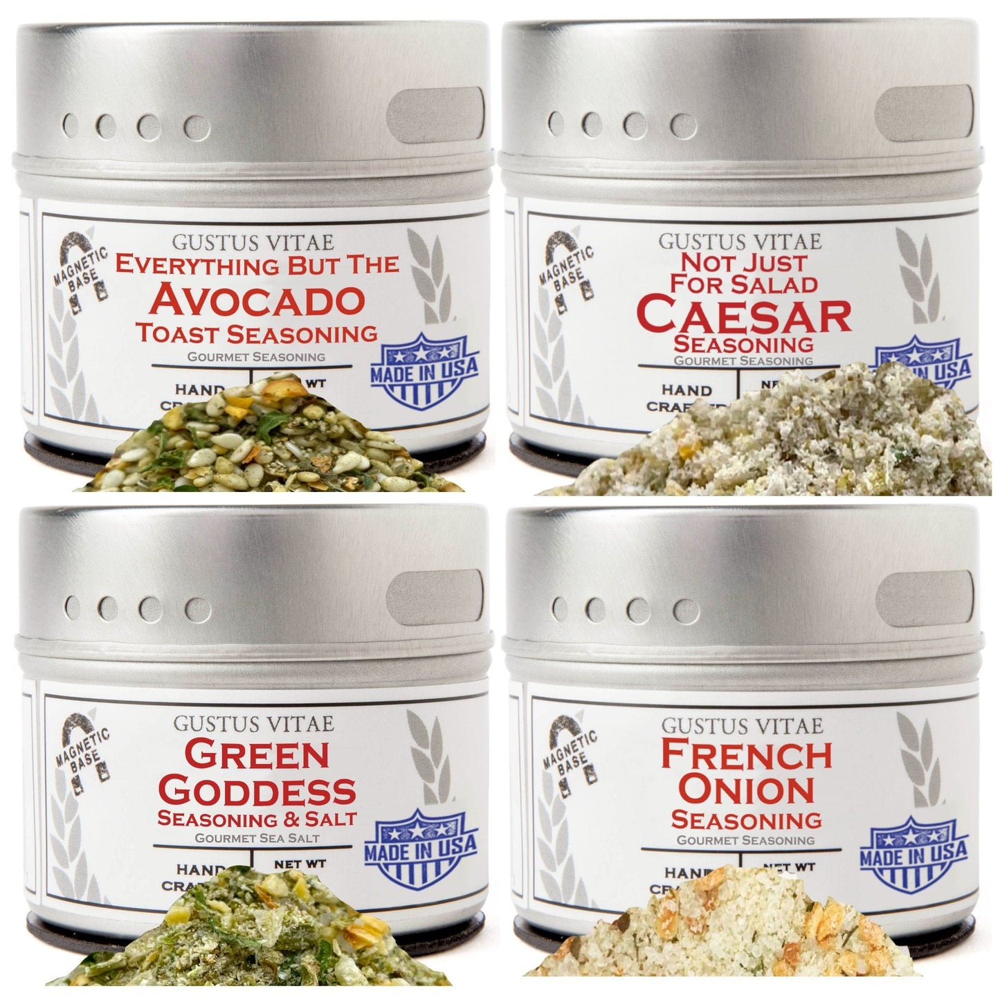 Gustus Vitae Super Salad Seasonings Collection | Set of 4 by Gustus Vitae