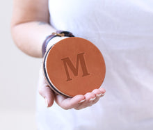 Lifetime Leather Co Genuine Leather Coaster Set (4) by Lifetime Leather Co Tan