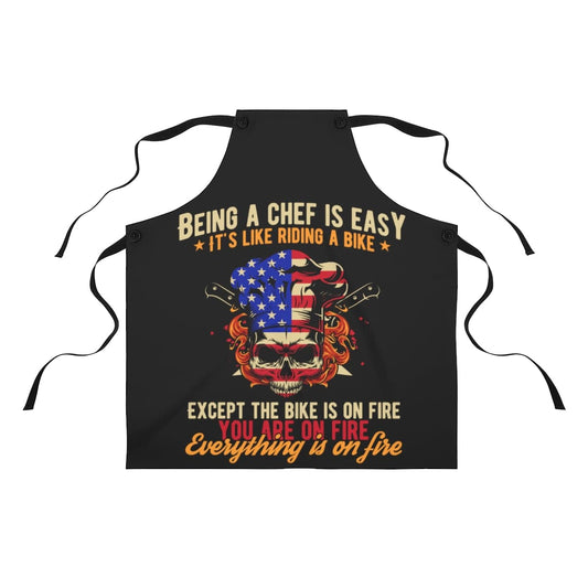 Printify Chef is Easy Apron Accessories One Size