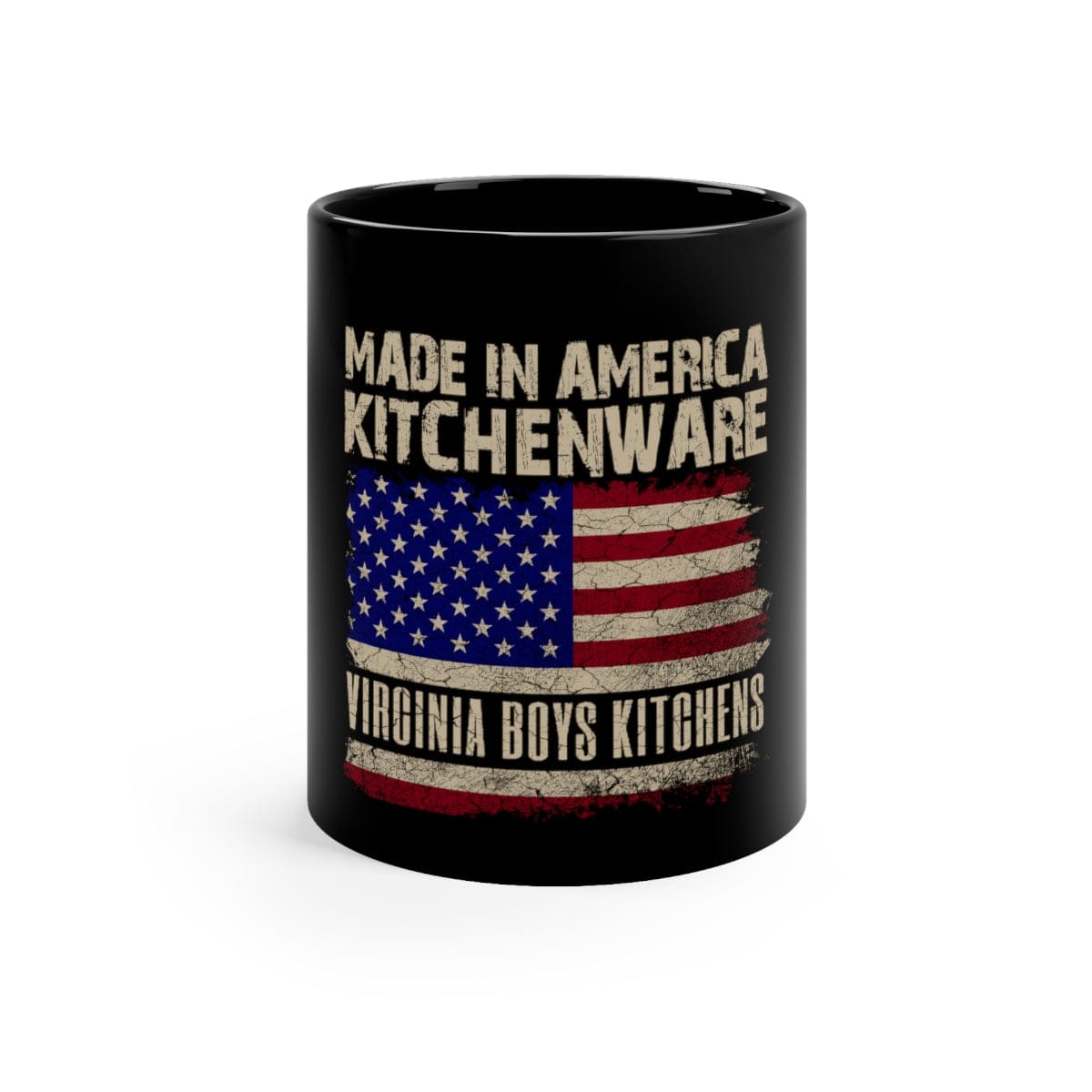 Printify MADE IN AMERICA KITCHENWARE Black Coffee Mug hidden 11oz