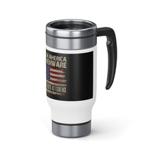 Printify Stainless Steel Travel Mug with Handle, 14oz Mug 14oz