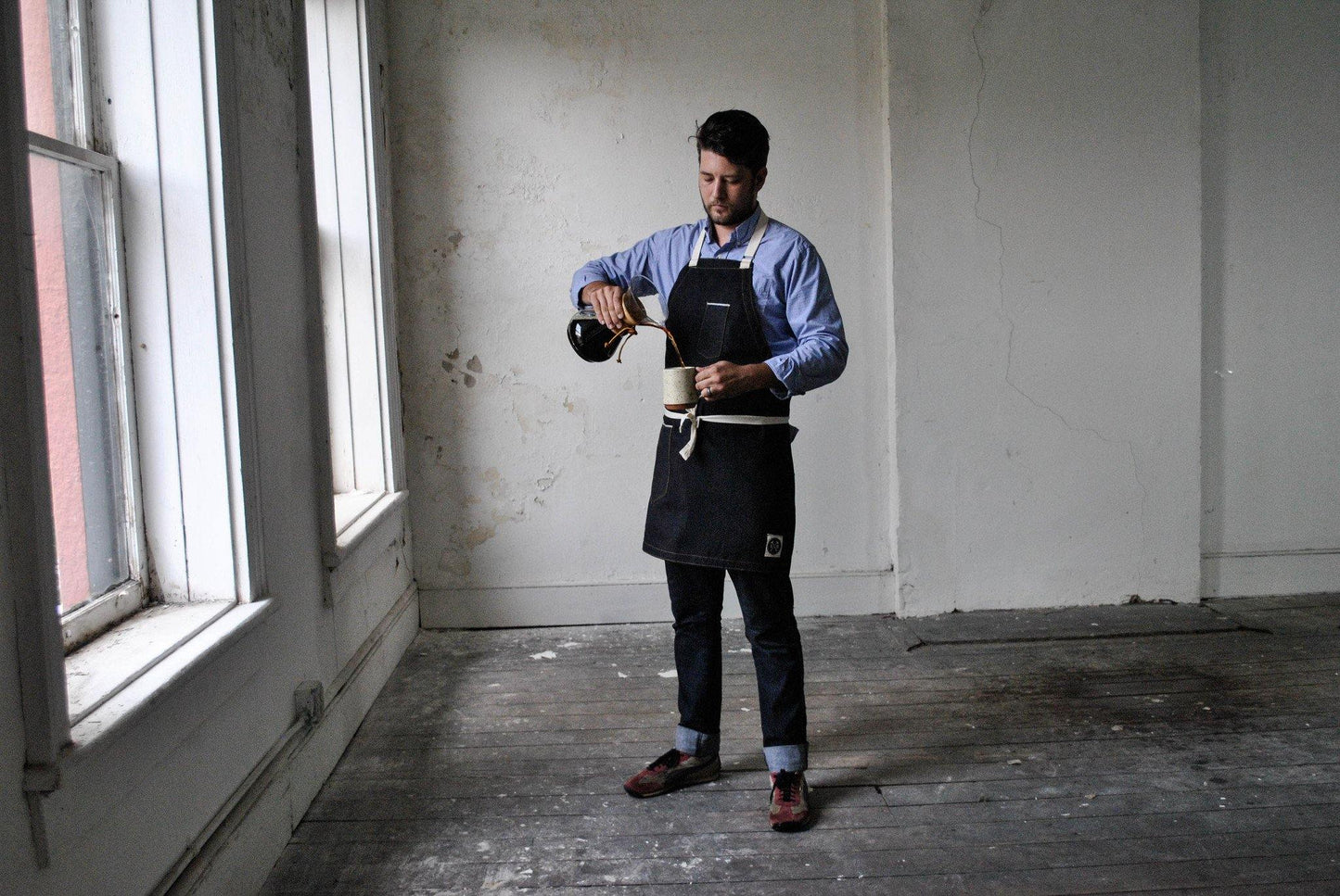 Sturdy Brothers The Jack Selvedge Denim Apron (Indigo) by Sturdy Brothers