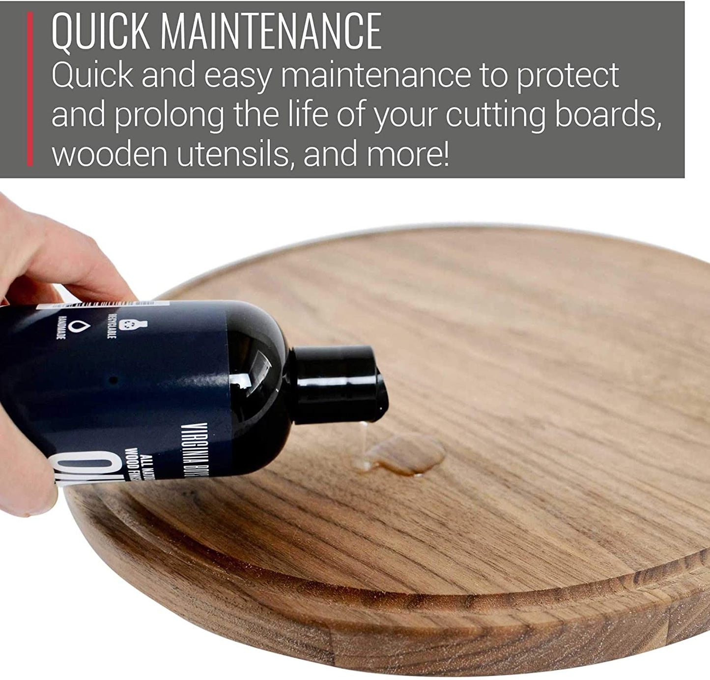 Virginia Boys Kitchens **NEW**! Clean & Care Kit for Wood Cutting Board - Oil & Wax & Spray & Soap Bar