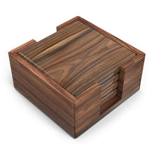 Virginia Boys Kitchens Serving Tray Coasters - Set of 4 With Wooden Holder - 4