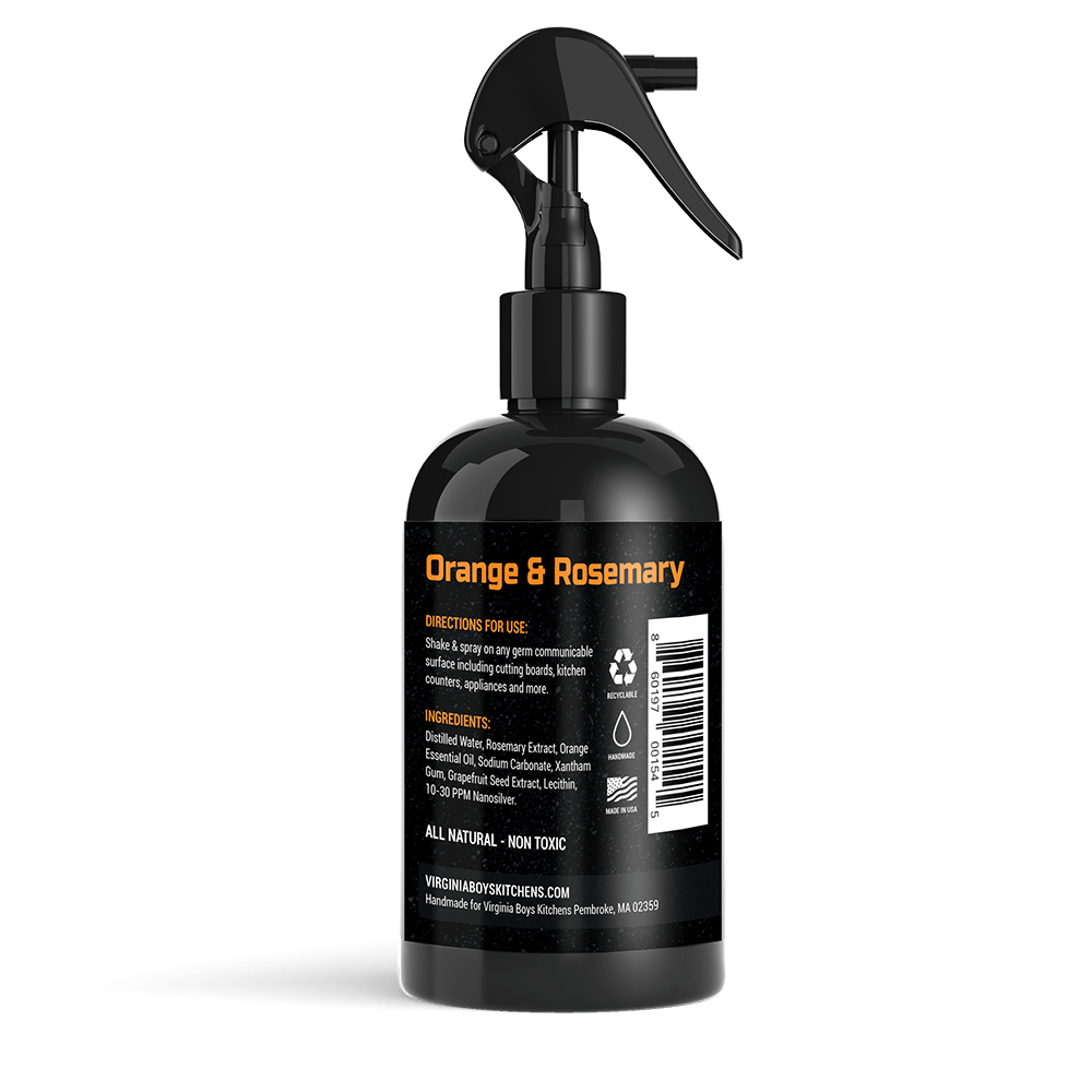 Virginia Boys Kitchens Spray Grandpas Garden - 7 Essential Oil Blend Cutting Board Spray - Multipurpose Home and Kitchen Disinfectant Spray - Powered by Colloidal Silver & Essential Oils