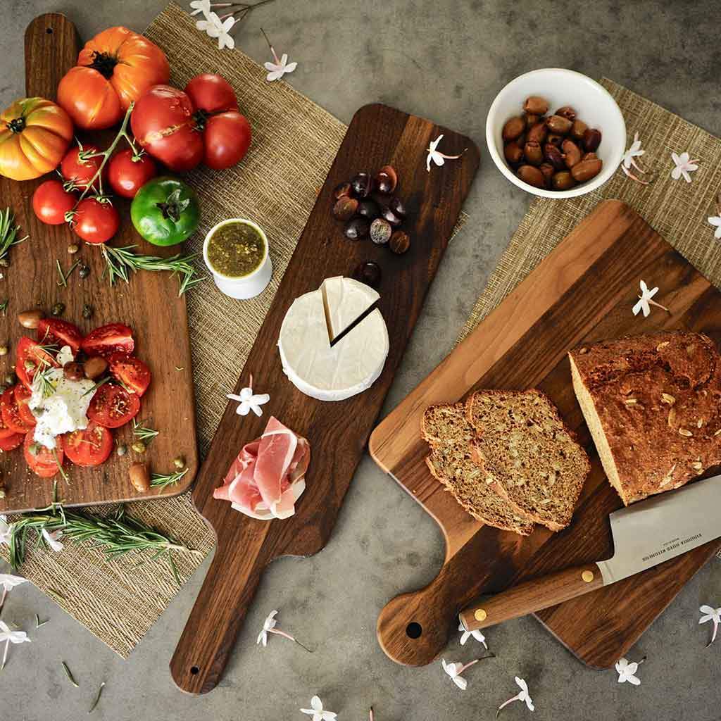 Why Walnut Makes for the Best Cheese Boards, Handle Boards & More