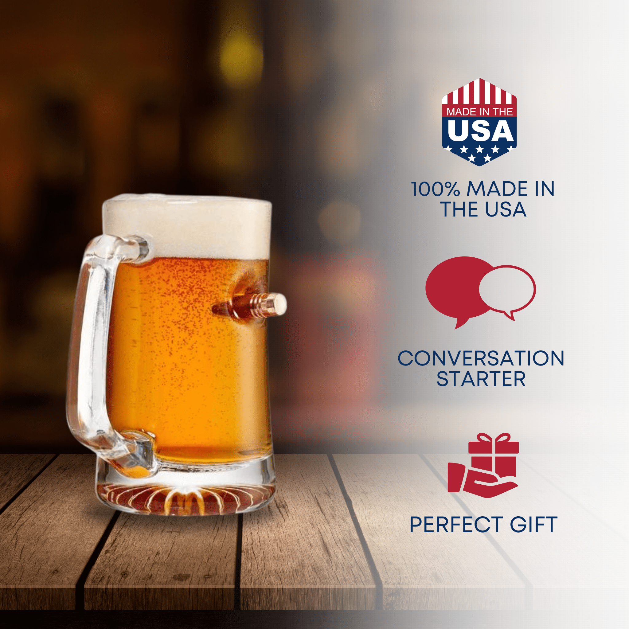 Beer Mug with Bullet by BenShot