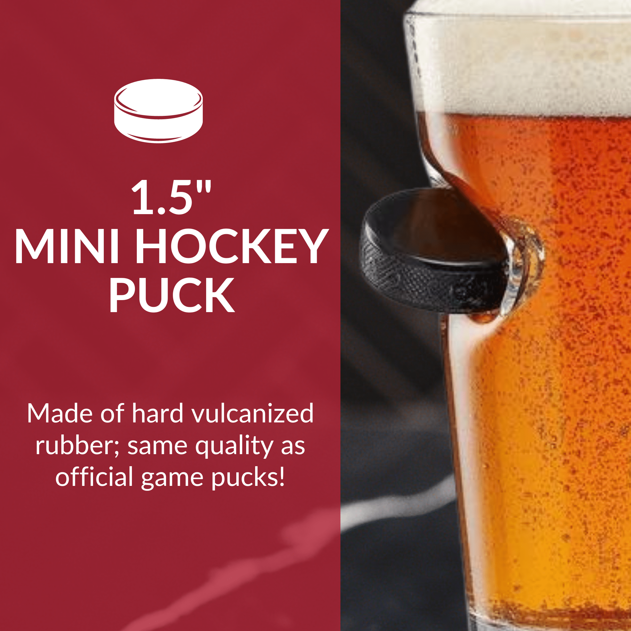 Pint Glass Slapshot for Hockey Dad by BenShot