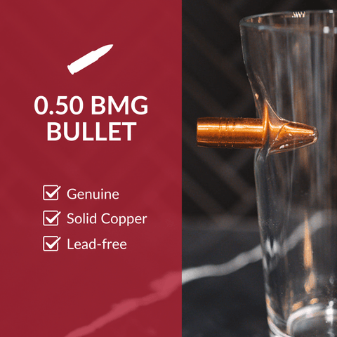 Pint Glass with Bullet by BenShot