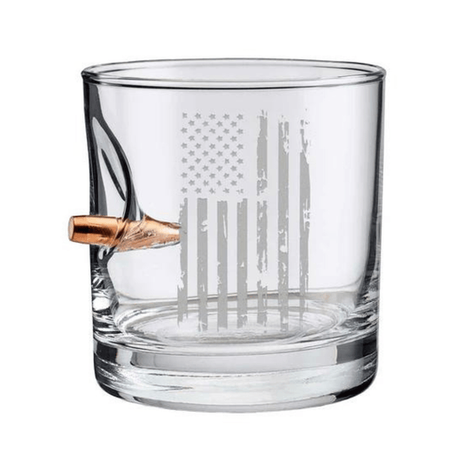 Rocks Glass with Patriotic Flag by BenShot