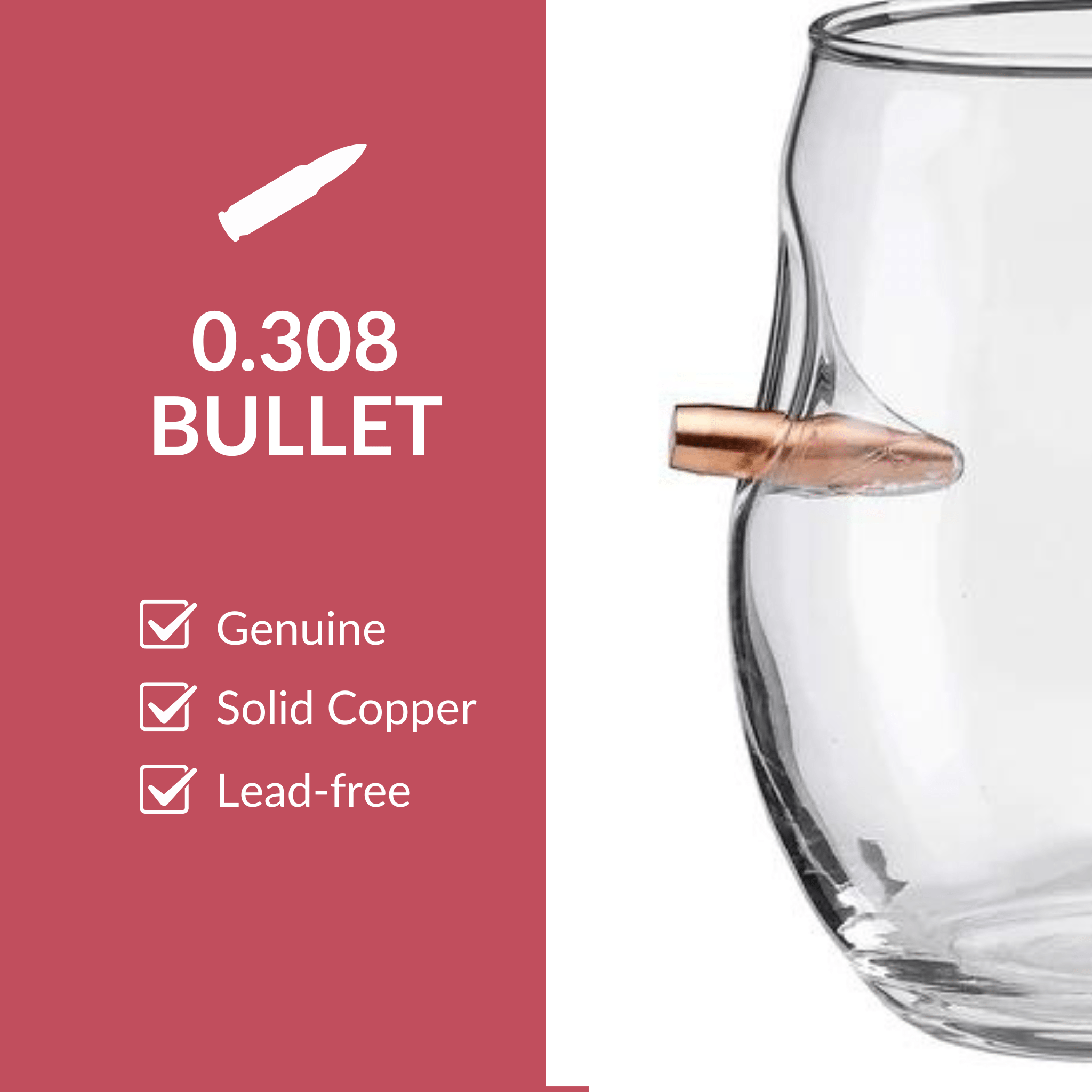 Stemless Wine Glass with Bullet by BenShot