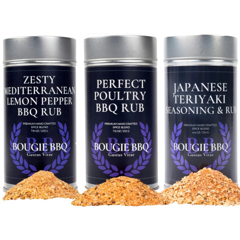 Deluxe Chicken BBQ Seasonings Collection - 3 Pack by Gustus Vitae