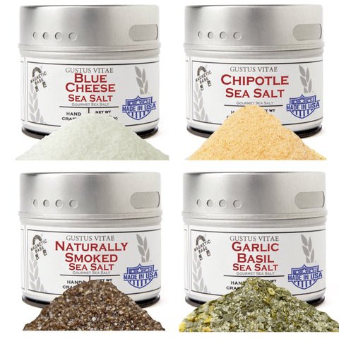 Greatest Hits- Essential Summer Sea Salts | Set of 4 by Gustus Vitae