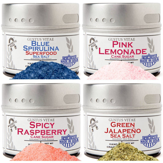 Master Mixologist Salts & Sugars Collection | Set of 4 by Gustus Vitae