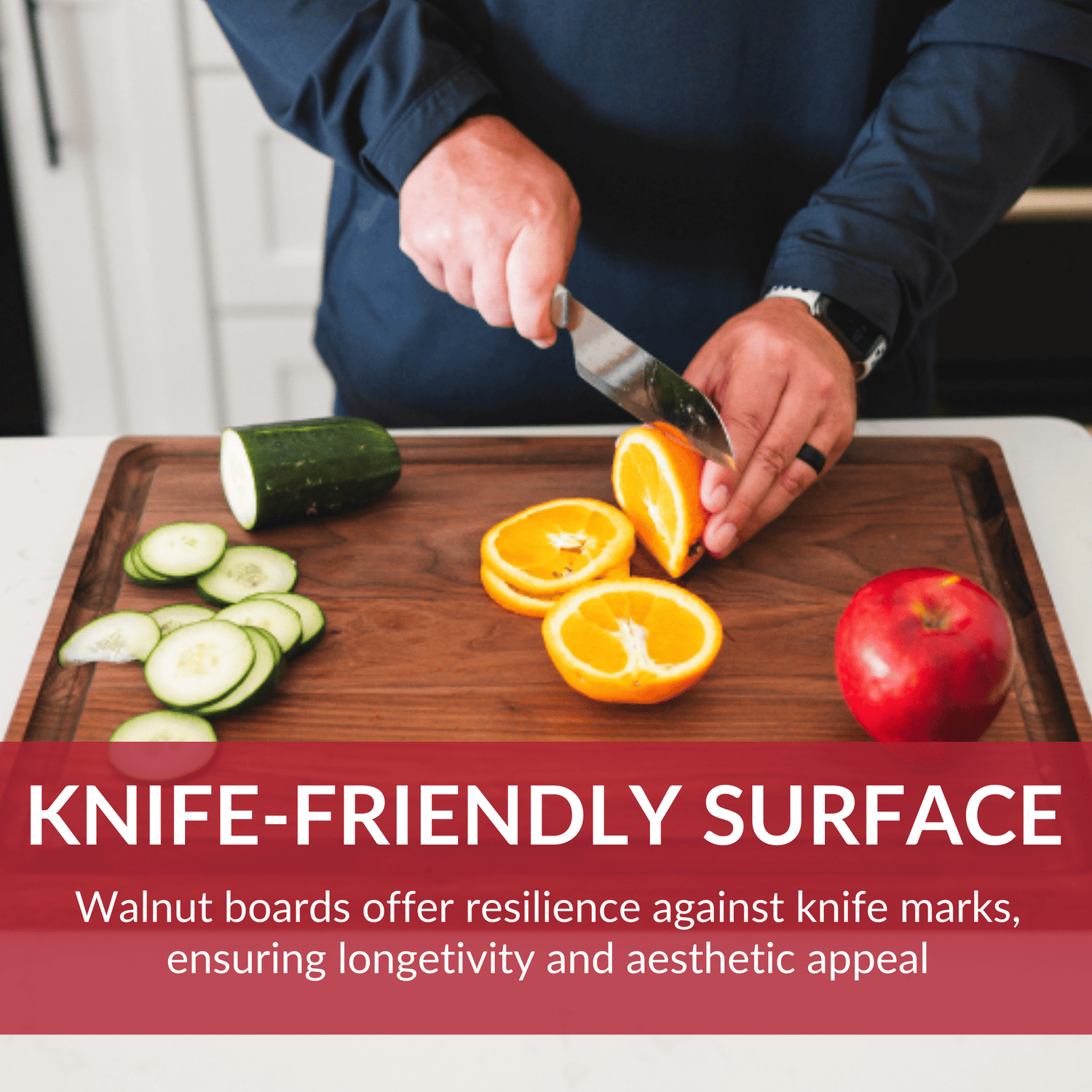 Large Walnut Wood Cutting Board/return B grade