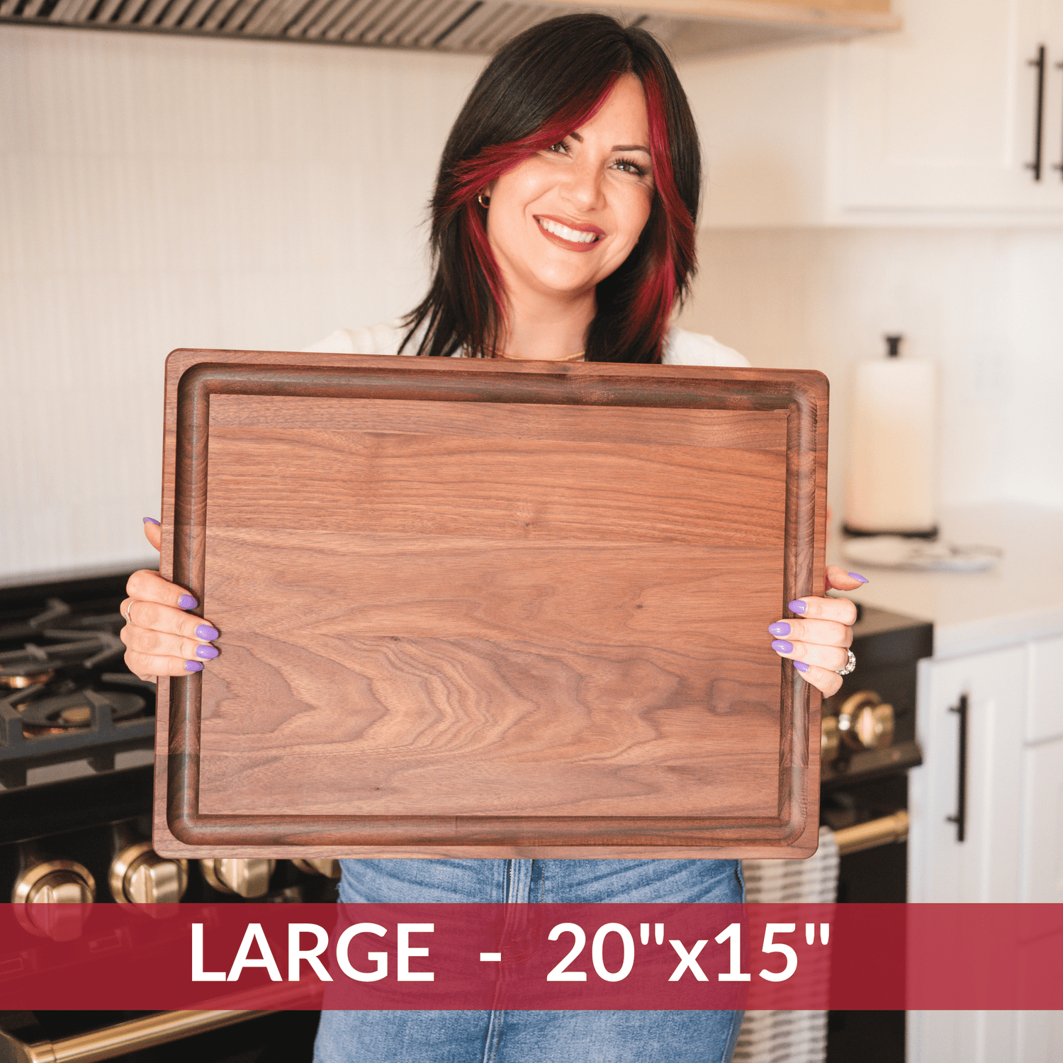 Large Walnut Wood Cutting Board/return B grade