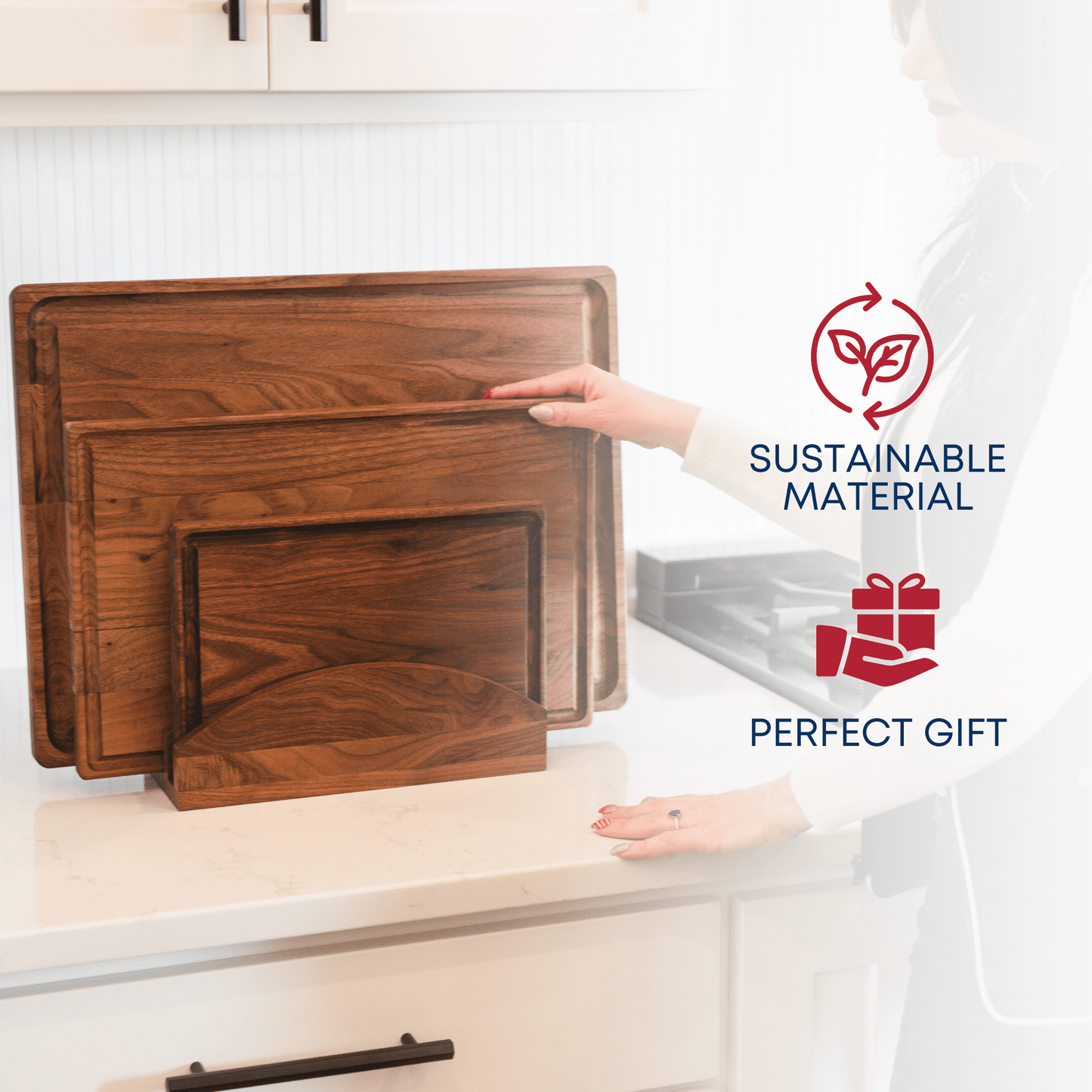 Large Walnut Wood Cutting Board - RETURNED ITEM - FINAL SALE