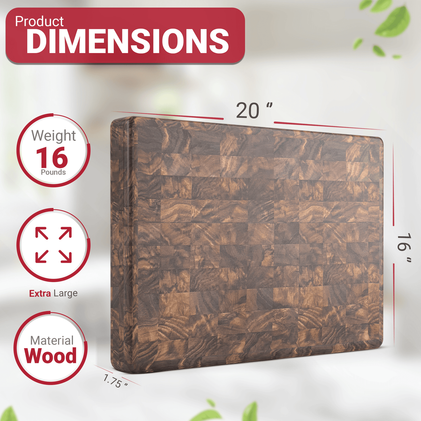 Extra Large Walnut Wood End Grain Butcher Block Cutting Board with Juice Groove/return A grade