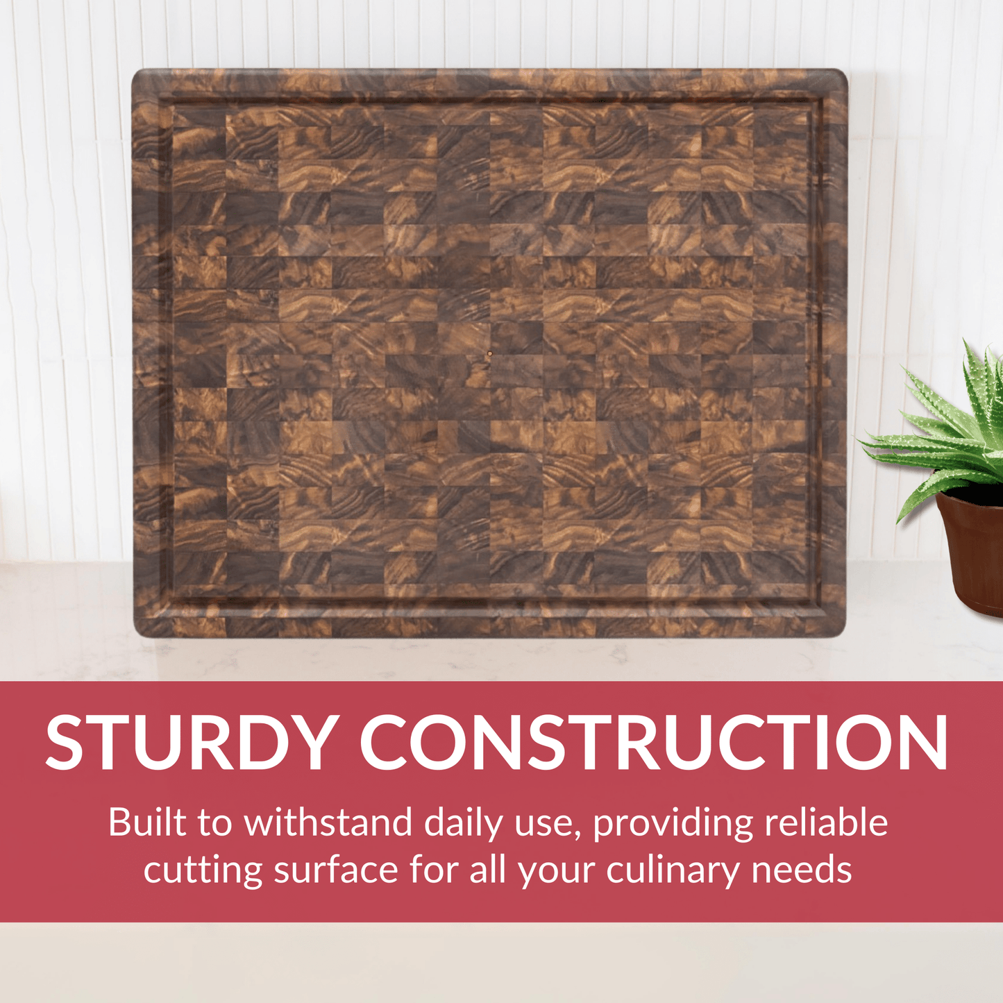 Extra Large Walnut Wood End Grain Butcher Block Cutting Board with Juice Groove/return A grade