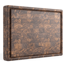 Extra Large Walnut Wood End Grain Butcher Block Cutting Board with Juice Groove