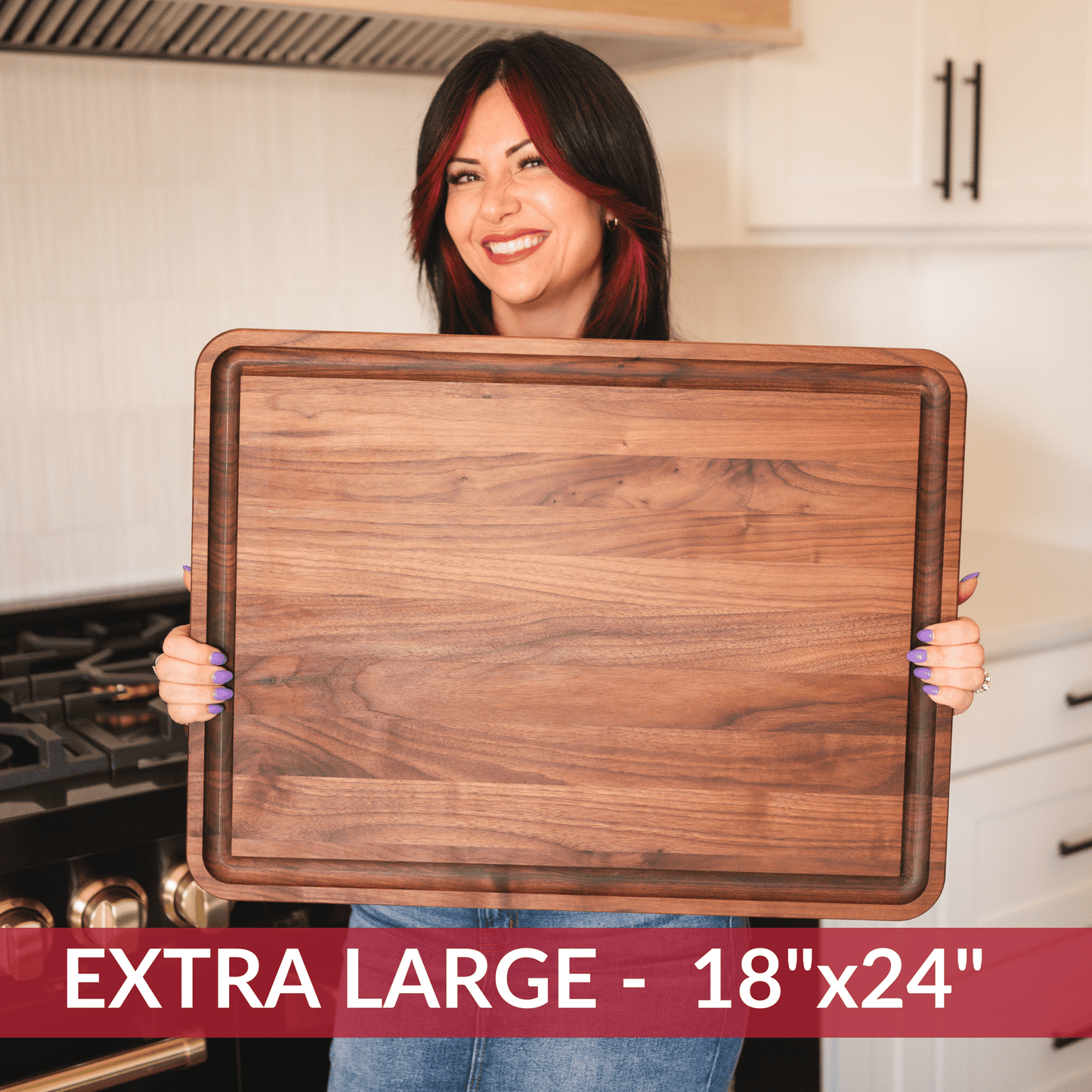 Extra Large Walnut Wood Cutting Board - RETURNED ITEM - FINAL SALE
