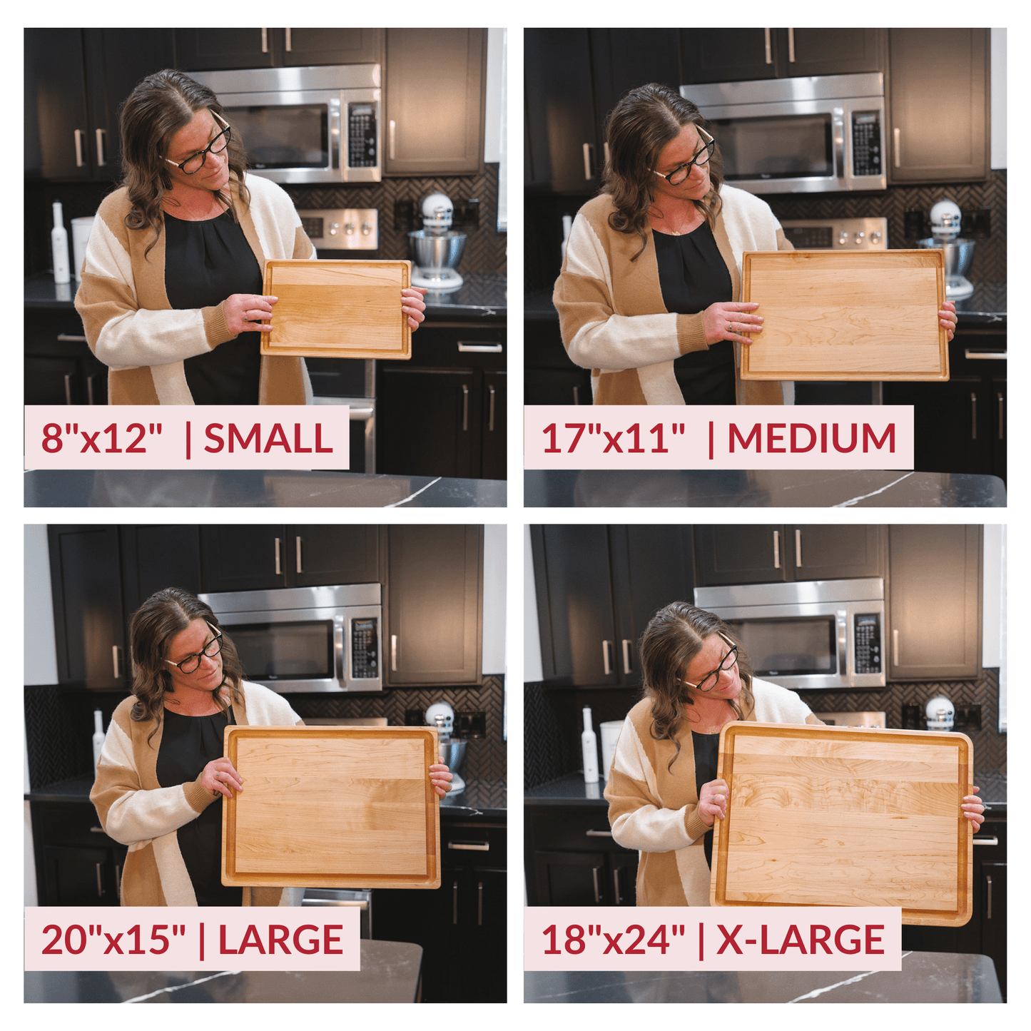 Medium Maple Wood Cutting Board/return B grade