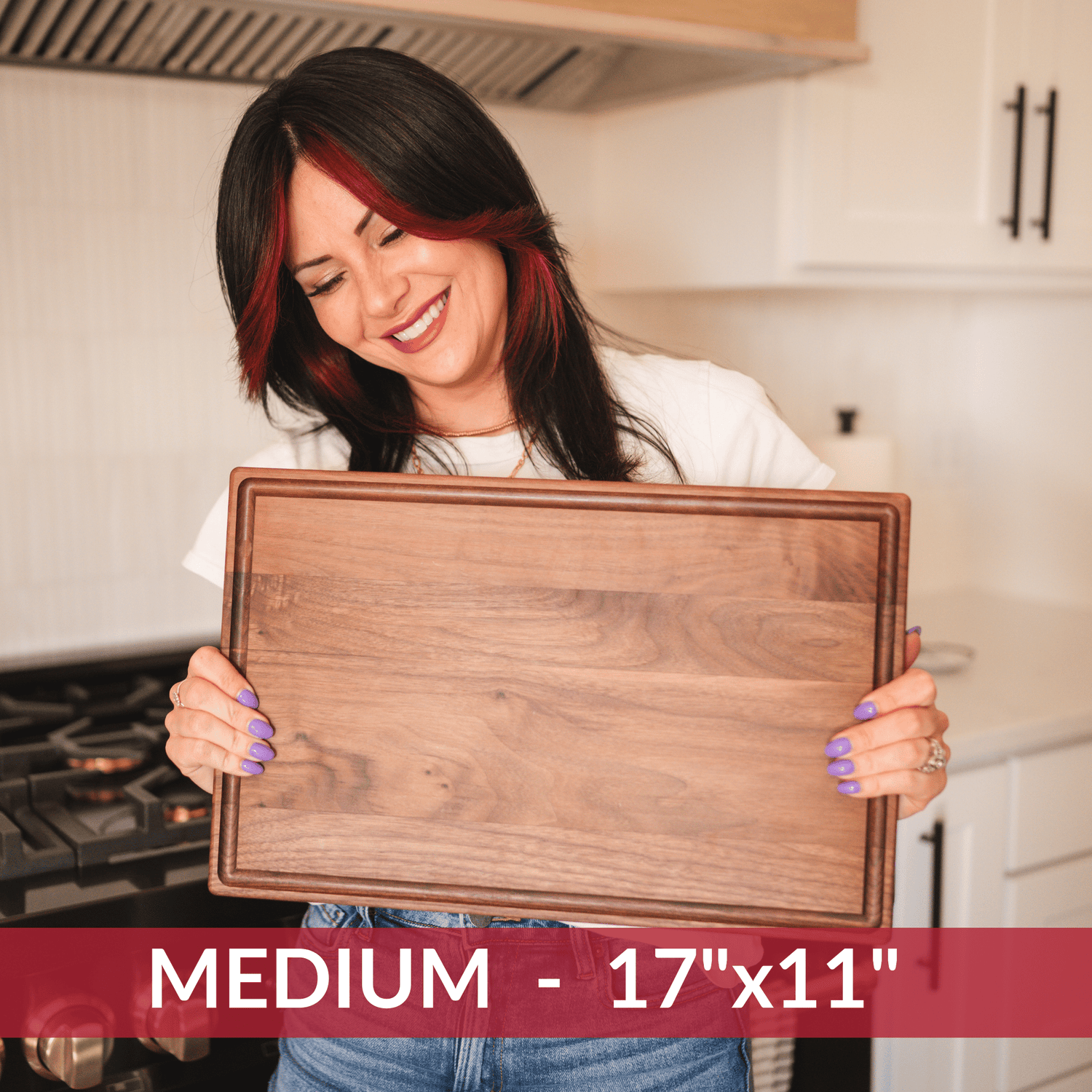 Medium Walnut Wood Cutting Board/ Return A Grade - FINAL SALE
