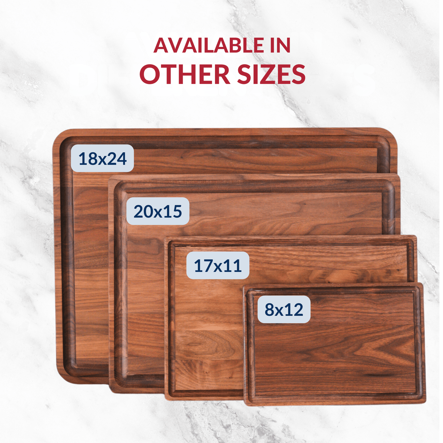 **NEW!** Small-Medium Walnut Wood Cutting Board/return B grade