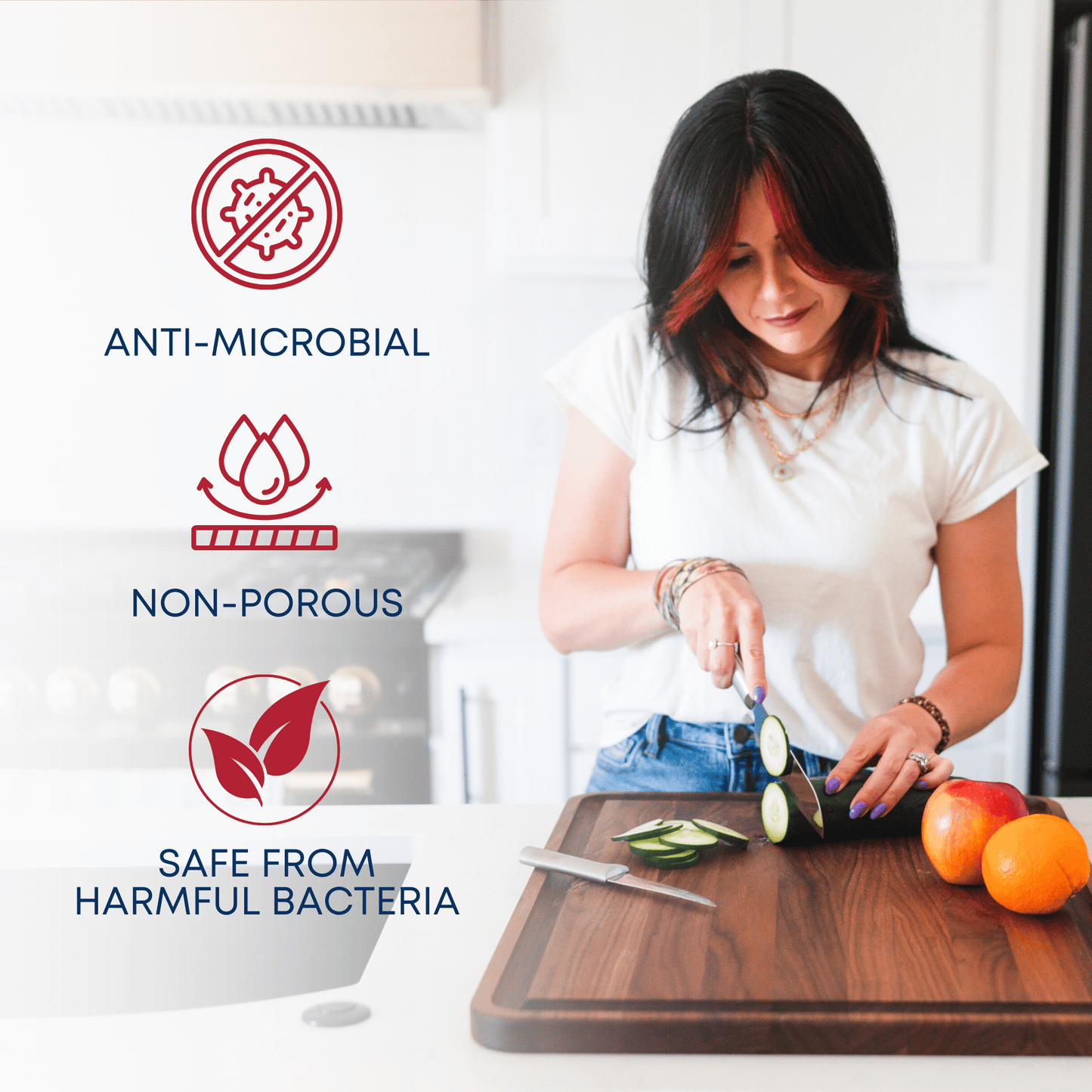 Small Walnut Wood Cutting Board/return B grade