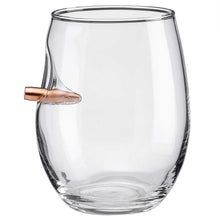 BenShot Stemless Wine Glass with Bullet by BenShot (15oz) whiskey glass