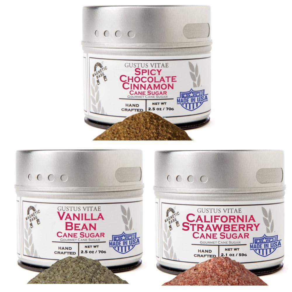 Gustus Vitae Essential Baking Sugars - 3 Tins by Gustus Vitae Seasonings & Spices