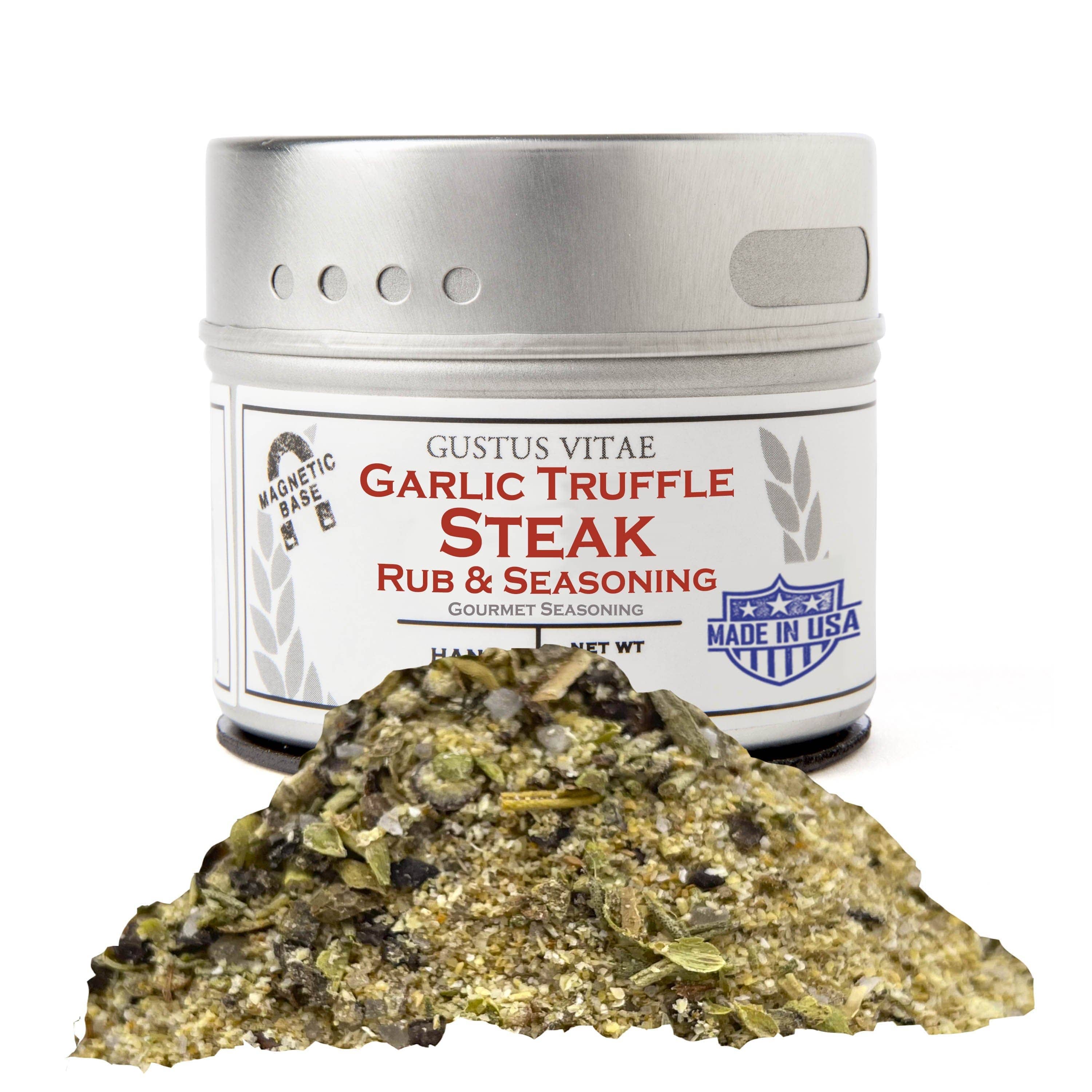 Gustus Vitae Garlic Truffle Steak Rub by Gustus Vitae Tin