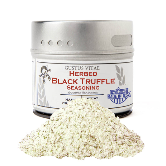 Gustus Vitae Herbed Black Truffle Seasoning by Gustus Vitae Tin