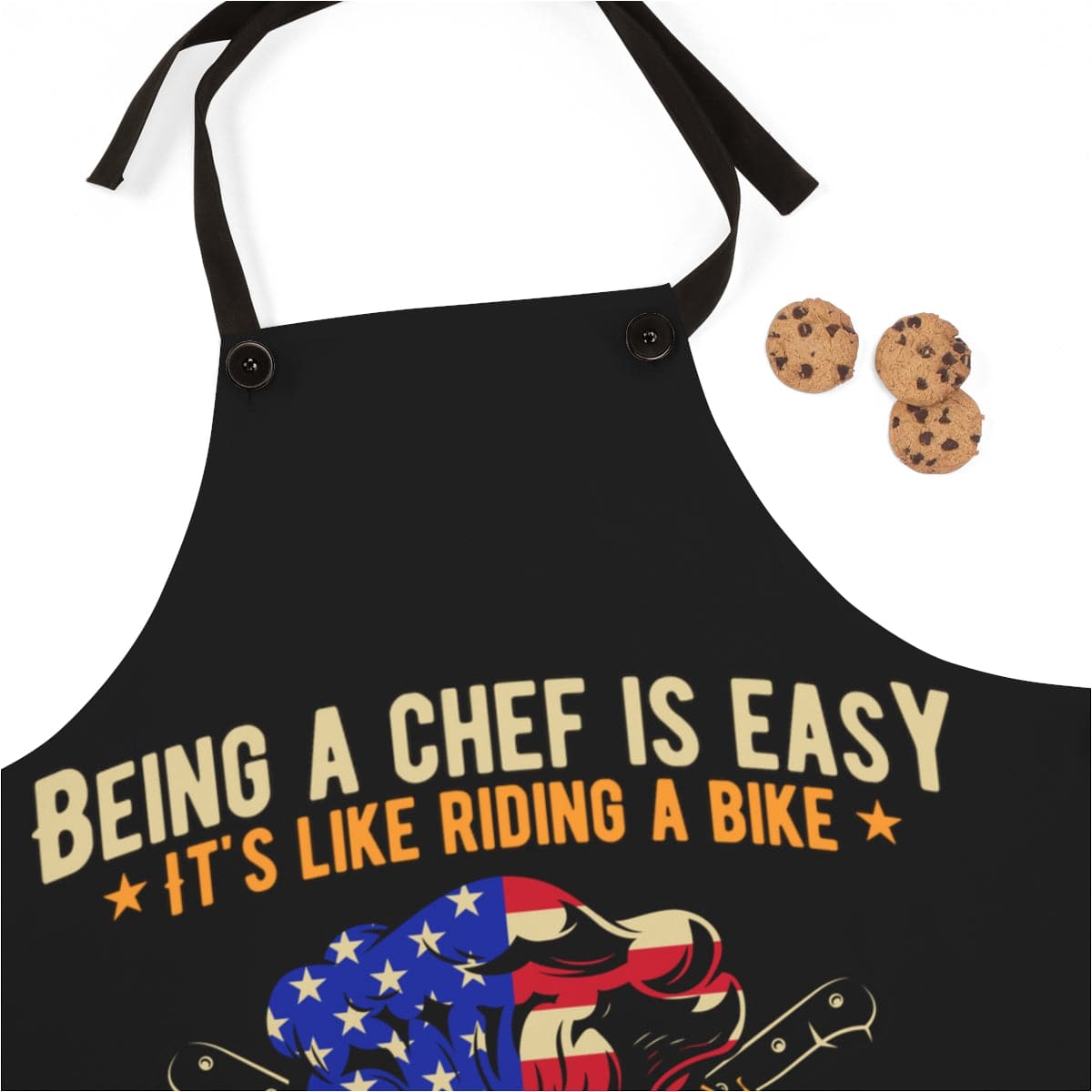 Printify Chef is Easy Apron Accessories One Size