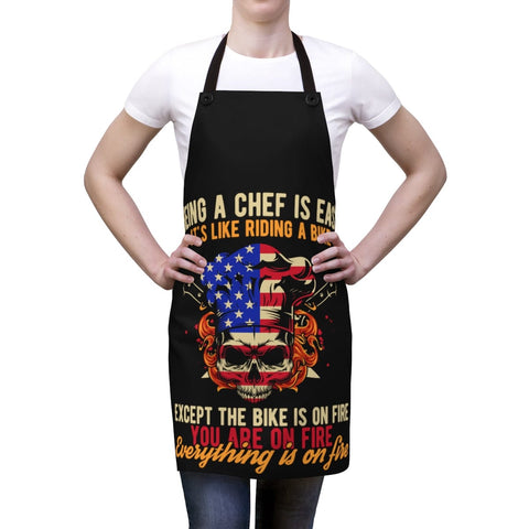 Printify Chef is Easy Apron Accessories One Size