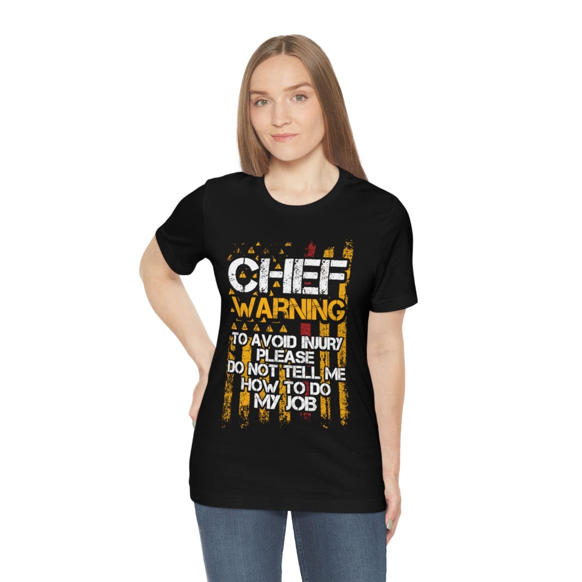 Printify Chef Warning Unisex Jersey Short Sleeve Tee T-Shirt