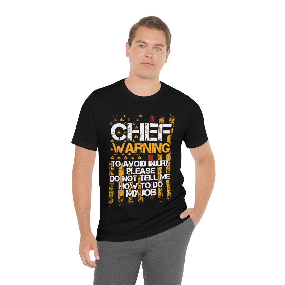 Printify Chef Warning Unisex Jersey Short Sleeve Tee T-Shirt
