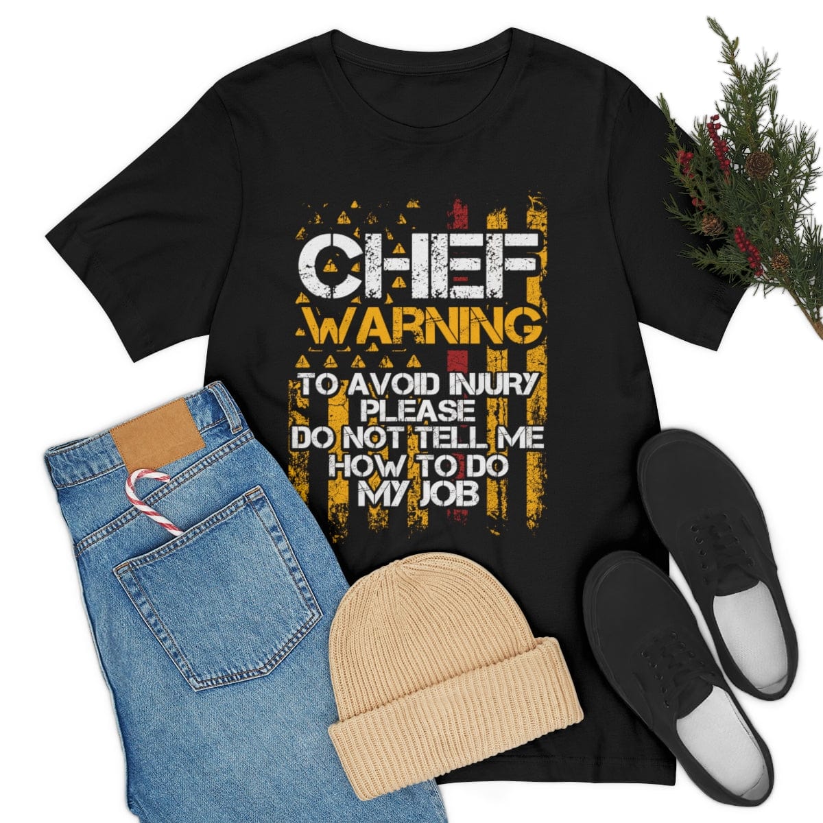 Printify Chef Warning Unisex Jersey Short Sleeve Tee T-Shirt