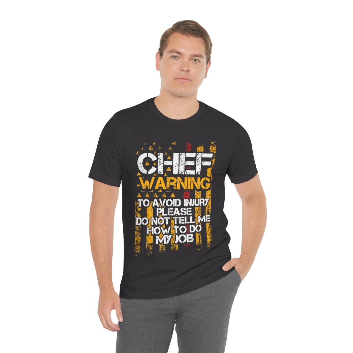 Printify Chef Warning Unisex Jersey Short Sleeve Tee T-Shirt