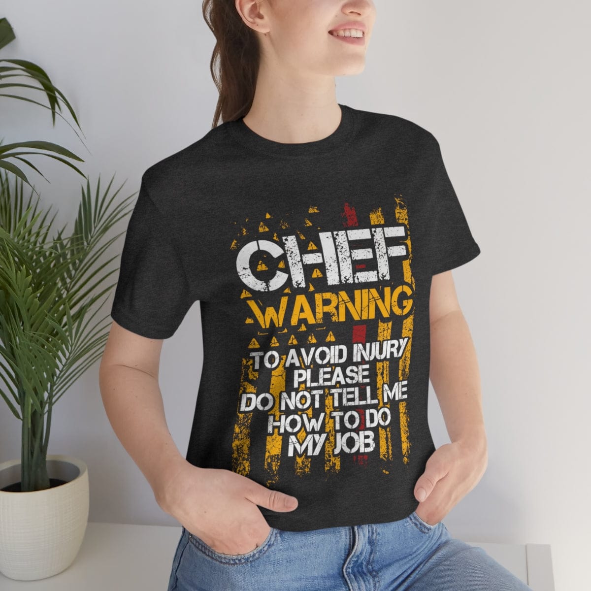 Printify Chef Warning Unisex Jersey Short Sleeve Tee T-Shirt