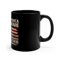 Printify MADE IN AMERICA KITCHENWARE Black Coffee Mug hidden 11oz