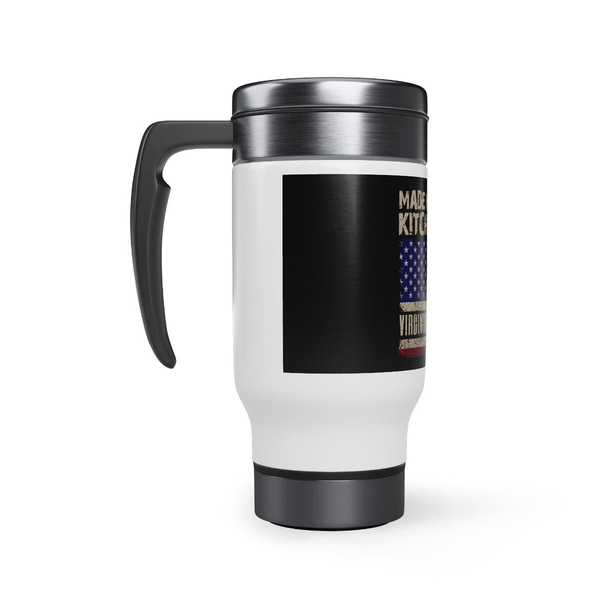 Printify Stainless Steel Travel Mug with Handle, 14oz Mug 14oz