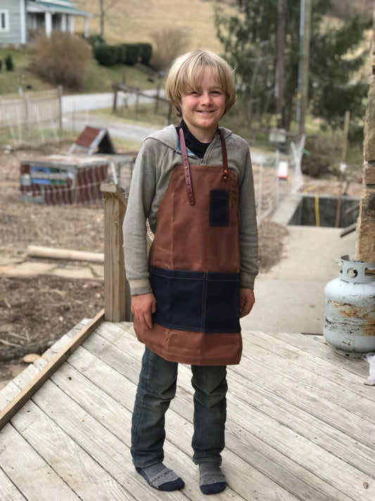 Sturdy Brothers The Kids Waxed Canvas Apron by Sturdy Brothers
