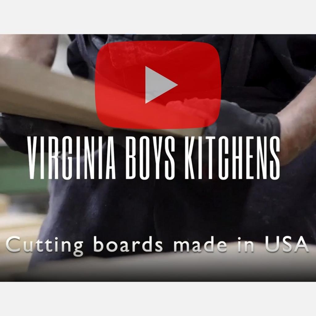 watch us make your large wood cutting board right here in America