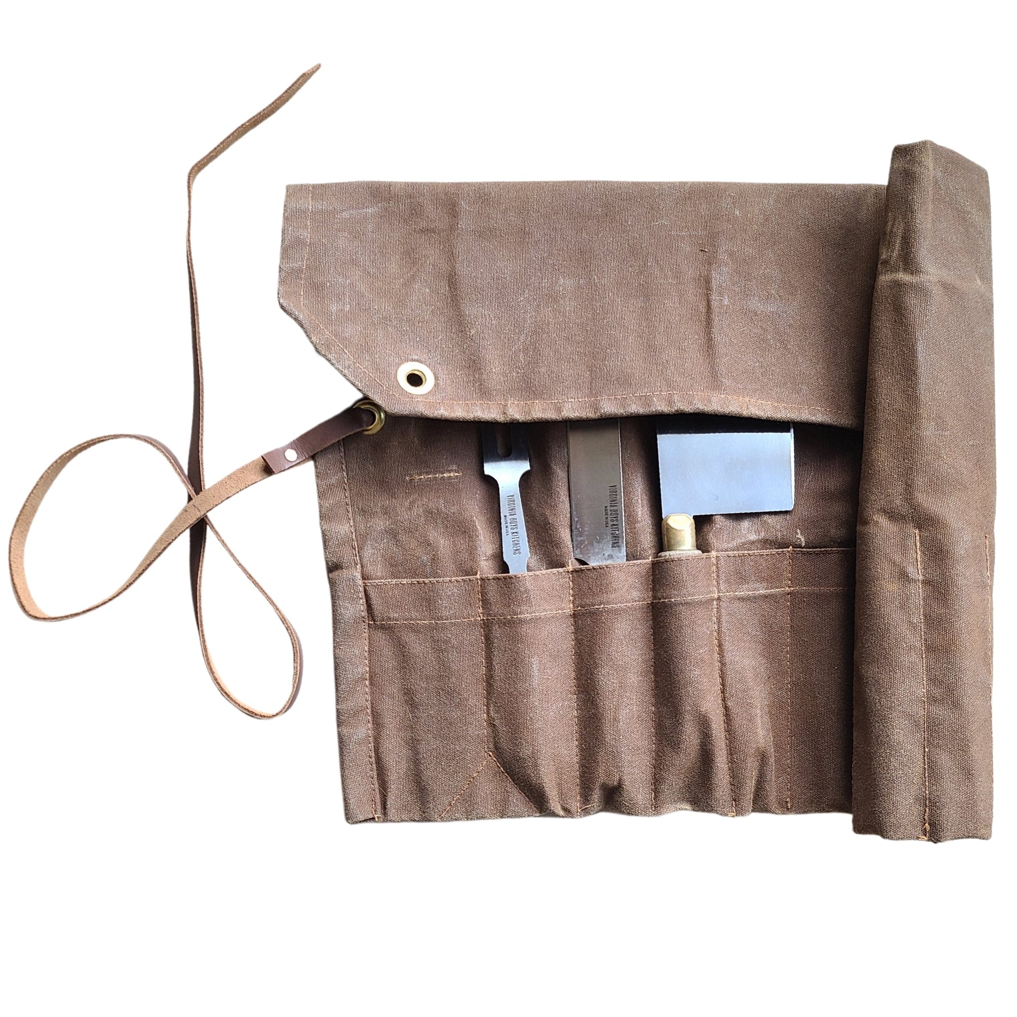 roll chef knives to store safely