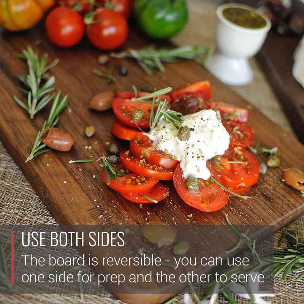 Virginia Boys Kitchens Cutting Board 8 x 17 Walnut Cutting Board and Charcuterie Paddle with Handle